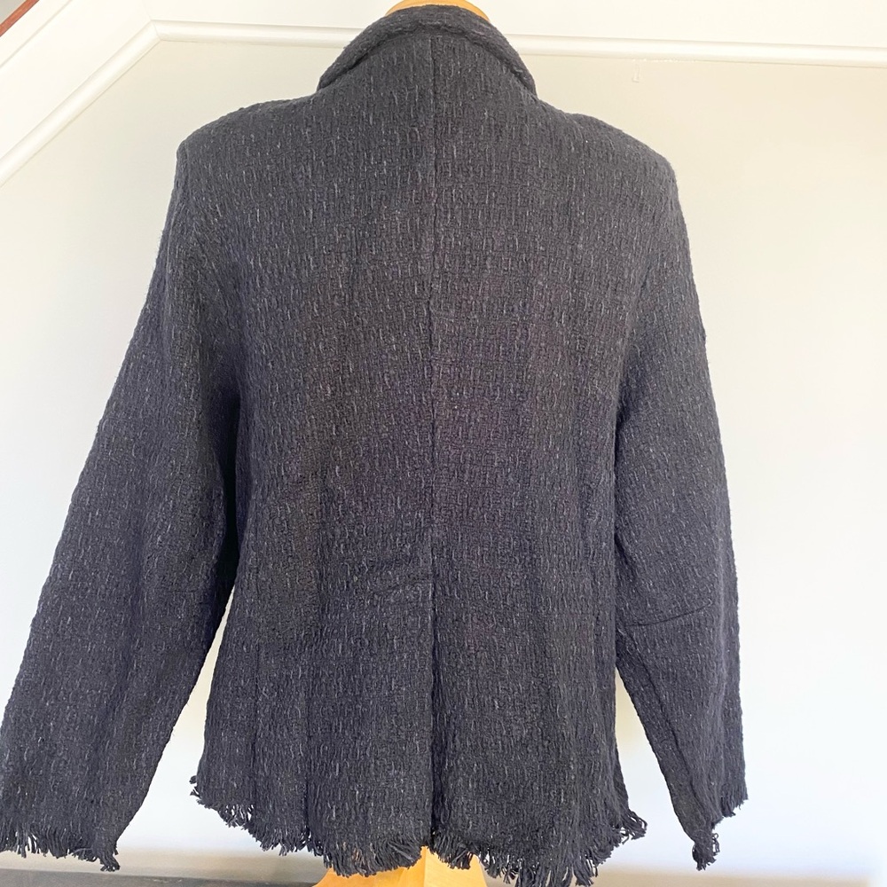 Frances Valentine Elle Fringe Blazer in Black Pattern - Picture 4 of 14